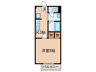 サニーハイツ川西の物件間取画像